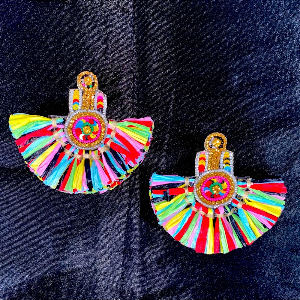 Sassy Jones Multicolor Statement Earrings